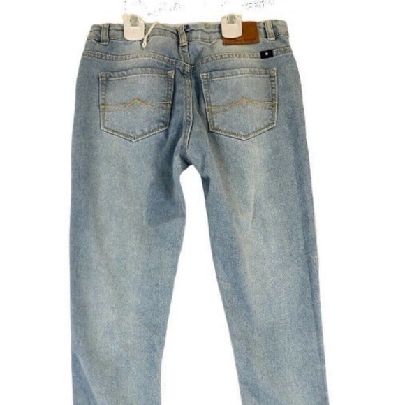 Lucky Brand Distressed Zoe Skinny Jeans Girls Blue Denim Light Wash Size 14 - Picture 2 of 12